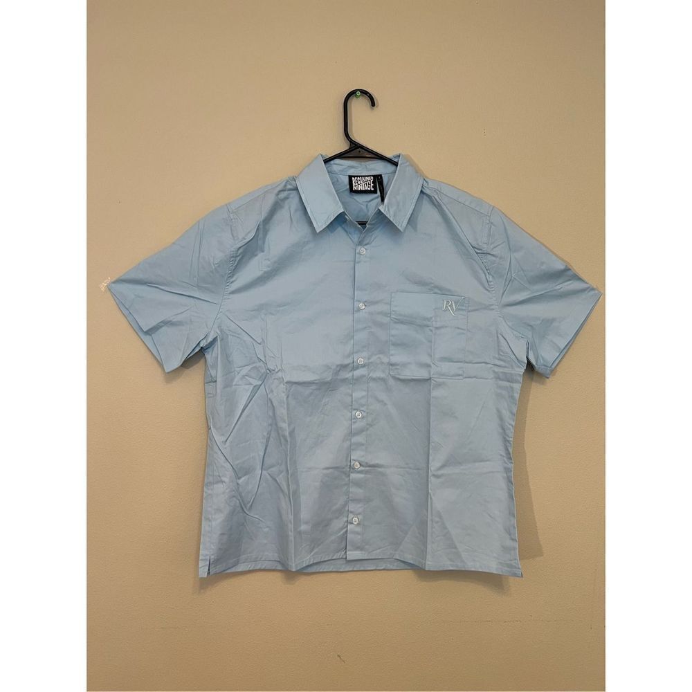 New! Asos Reclaimed Vintage Inspired Short Sleeve Oxford Shirt Medium